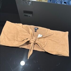 Express Camel Knotted Tube Top